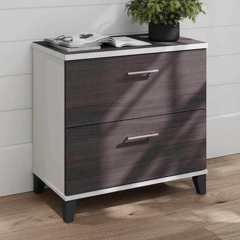 Bush Furniture Somerset 2 Drawer Lateral File Cabinet with Storage