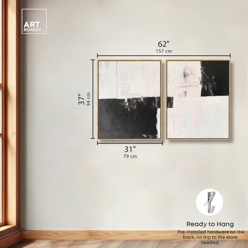 Shattered Symmetry II Canvas Set of 2 by Art Remedy