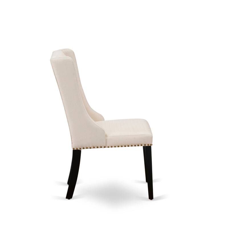 East West Furniture Dining Table Set Contains a Rectangle Dinner Table and Dining Chairs (Pieces And Finish Color Options)