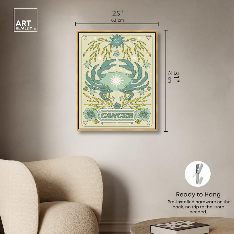 Cancer Stars Card Canvas by Art Remedy