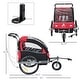 preview thumbnail 3 of 7, Aosom Elite II 3 in 1 Double Child Bike Trailer and Stroller