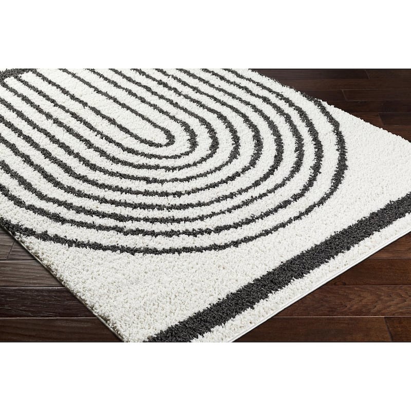 Livabliss Birmingham Playful Arches Plush Area Rug
