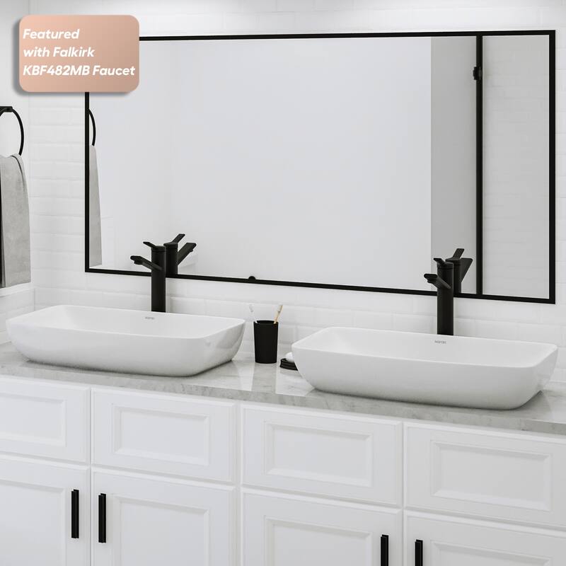 Karran Valera 24" Vitreous China Vessel Bathroom Sink in White