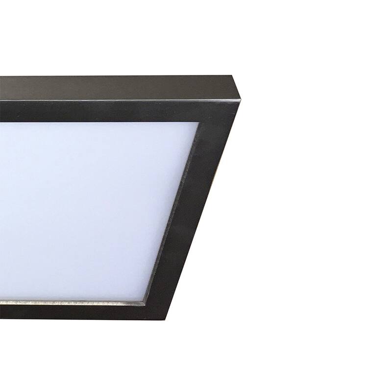 1-Light Integrated LED Flush Mount Ceiling light in Brushed Nickel