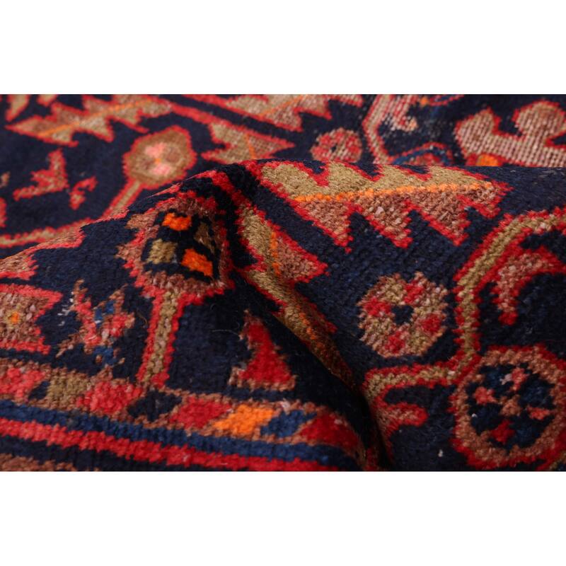 ECARPETGALLERY Hand-knotted Antalya Vintage Dark Navy Wool Rug - 4'0 x 6'5