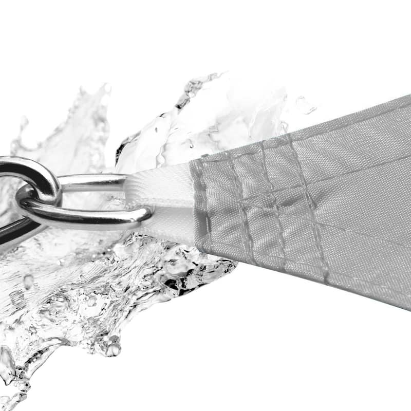 ColourTreeUSA Square Waterproof Sun Shade Sail HDPE Mesh Fabric Screen Canopy UV Block 220 GSM