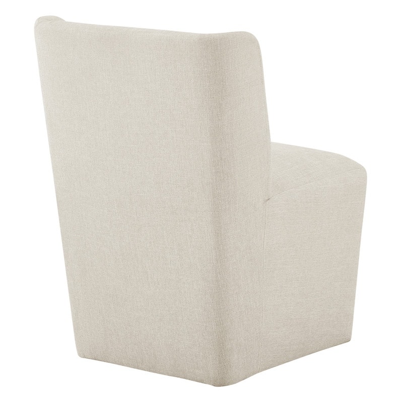 Spruce & Spring Iris Modern Upholstered Fabric Dining Chair with Casters