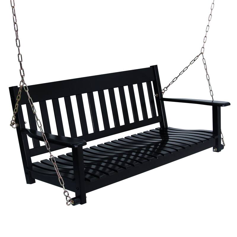 Cambridge Casual Alston Traditional Mahogany Wood Porch Swing