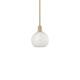 Option Brushed Brass / White Mouchette