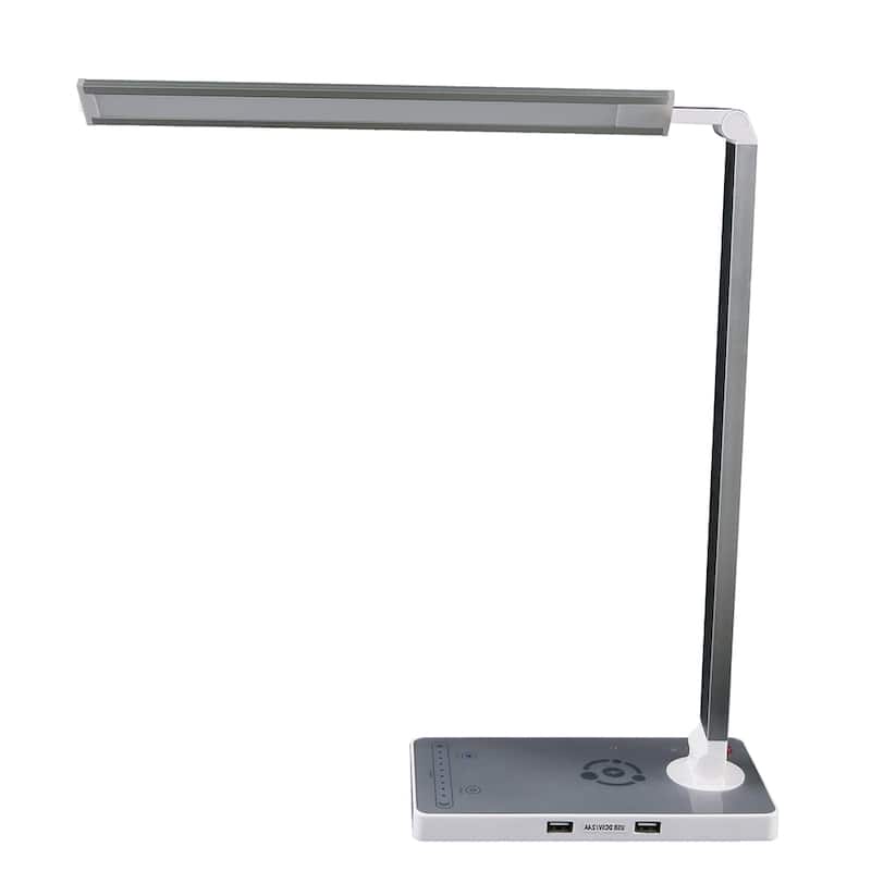 Amax Lighting 10W Aluminum with 110V-240V LED Desk Light White Finish
