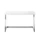 preview thumbnail 33 of 35, Alohia High Gloss Lacquer Finish Writing Desk Stainless Steel Base