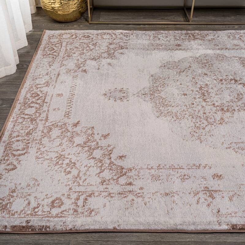 JONATHAN Y Rosalia Cottage Medallion Area Rug