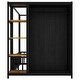 preview thumbnail 12 of 10, Safety Design Metal Frame Floor Bed with Wardrobe, Many Storage Shelves, Twin Size, Black