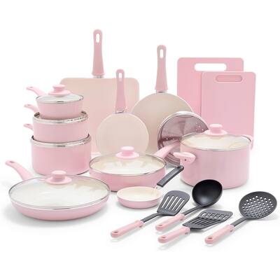 23 Piece Kitchen Cookware Pots and Frying Sauce Saute Pans Set