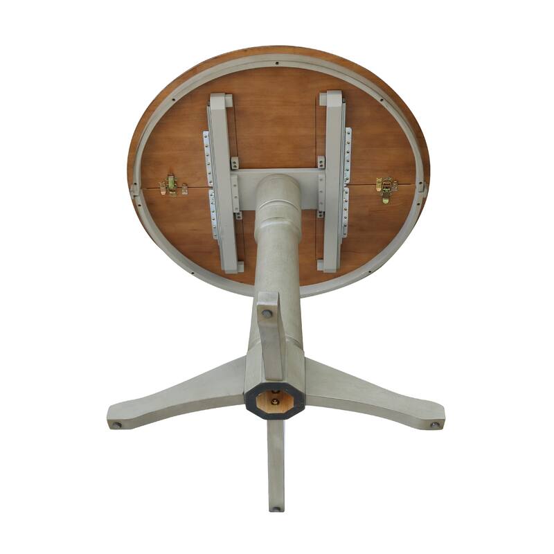 36" Round Top Pedestal Table w/12" Leaf