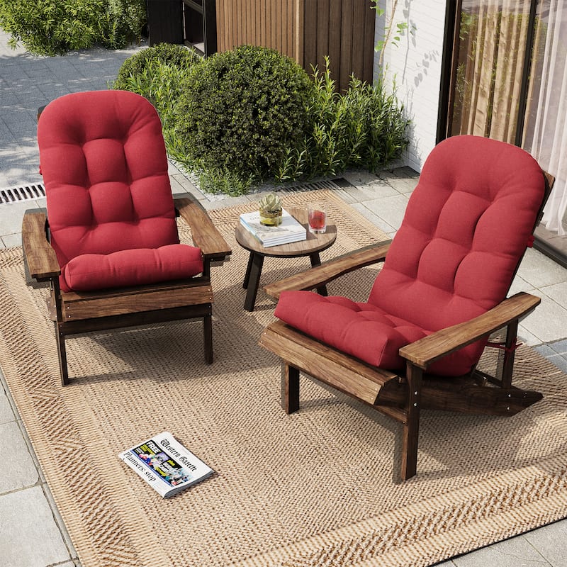Outdoor Adirondack Chair Cushion Rocking Chair Cushions Thickened Patio Chair Pad with Sunbrella