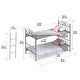 preview thumbnail 4 of 3, Badger Basket Scrollwork Metal Doll Bunk Bed with Ladder and Bedding - Silver/Pink/Stars - 20.5" x 10.5" x 16.5"