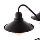 preview thumbnail 10 of 13, Cole 27" 5-Light Metal Farmhouse Industrial LED Chandelier, Oil Rubbed Bronze by JONATHAN Y