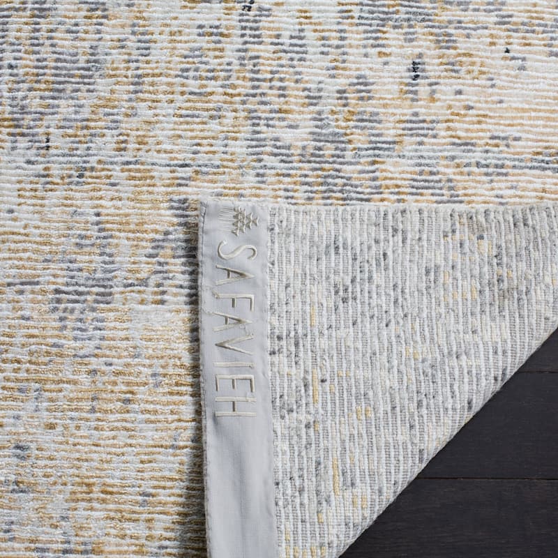 SAFAVIEH Couture Hand-knotted Tiffany Aloisa Modern Abstract Viscose Rug