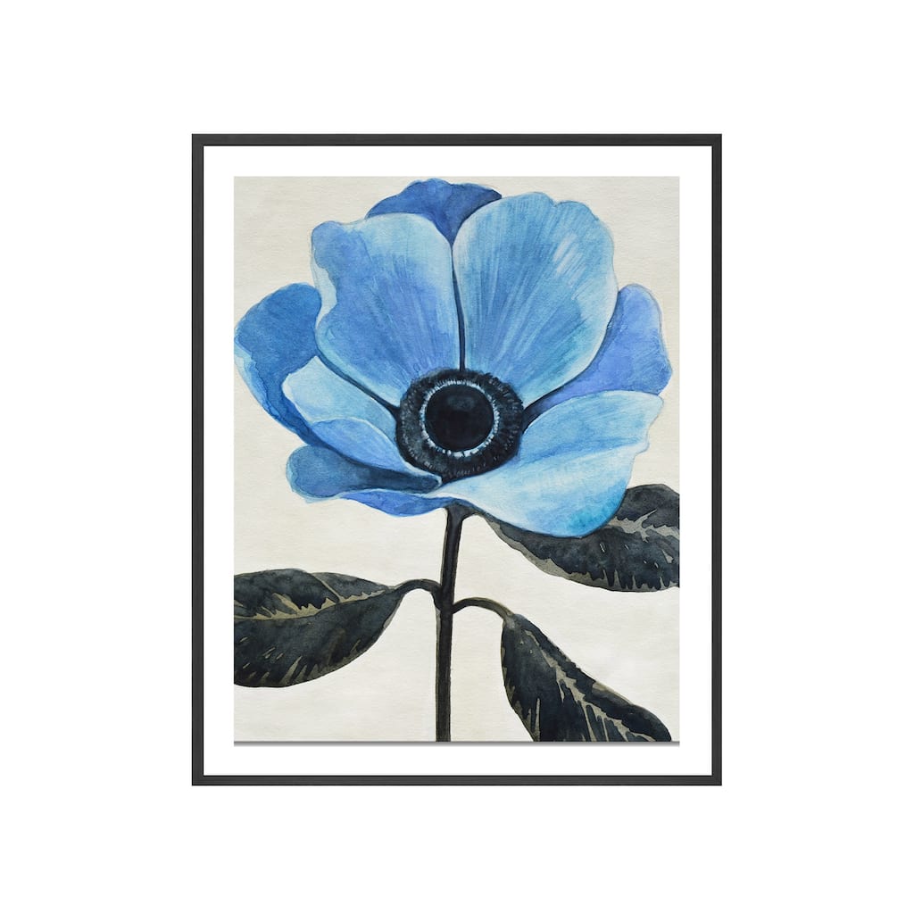 Graceful Poppy III Framed Print Wall Art by Norman Wyatt Jr.