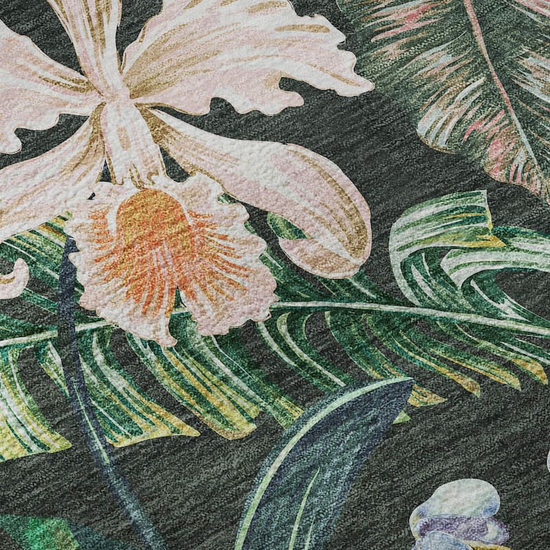 Premium Washable Super Soft Tropical Garden Mayfield Rug