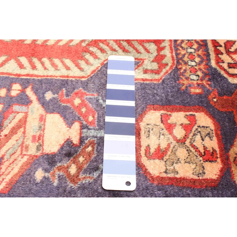 ECARPETGALLERY Hand-knotted Konya Anatolian Blue Wool Rug - 4'4 x 10'7