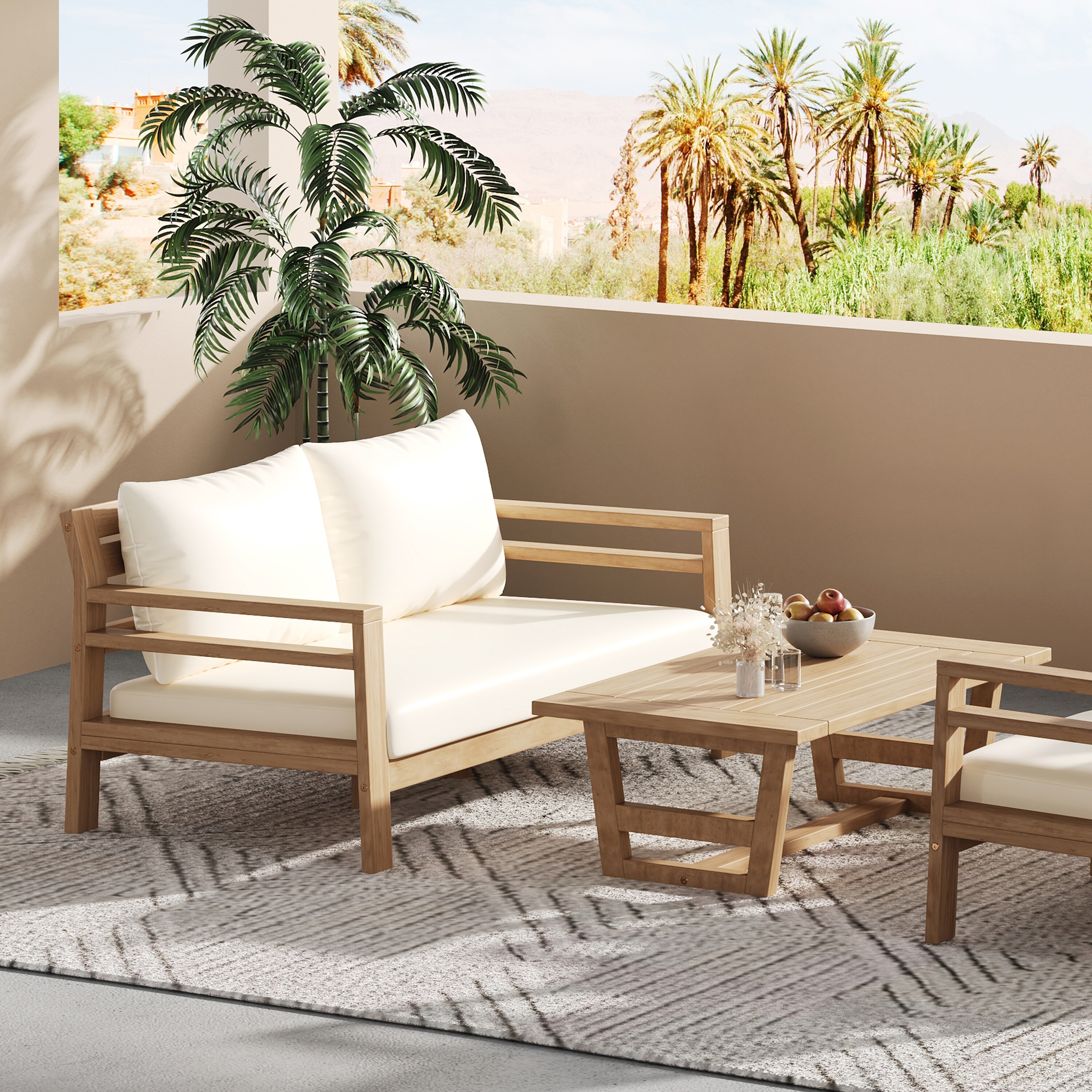Christopher Knight Home Mason 2-Piece Outdoor Sofa Set
