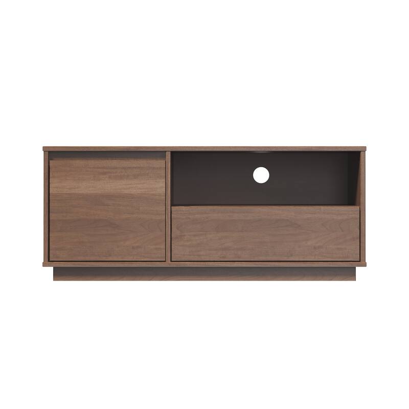 Lucas Mid Century Walnut Media Console TV Stand - Walnut