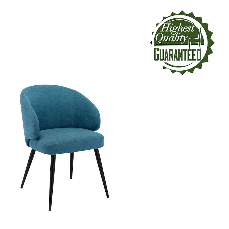 Porthos Home Dana Dining Chair, Suede Upholstery and Iron Legs