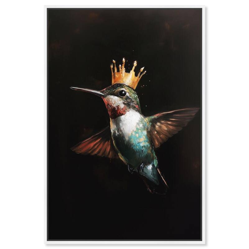 Royal Bird II Canvas by Art Remedy - White - 20" x 30"