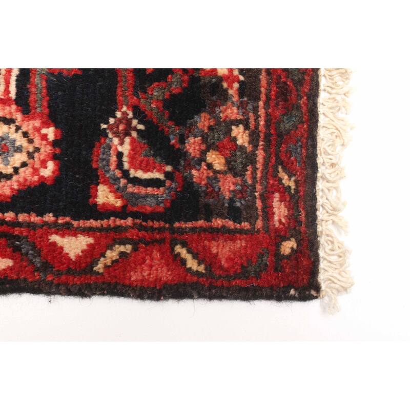 ECARPETGALLERY Hand-knotted Andelz Dark Navy Wool Rug - 2'9 x 9'0