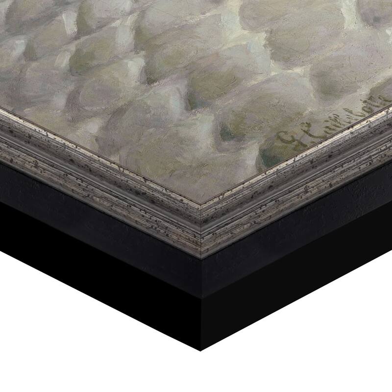 Masterpiece Art Gallery| Rainy Day in Paris by Gustave Caillebotte - Framed Canvas Art Print