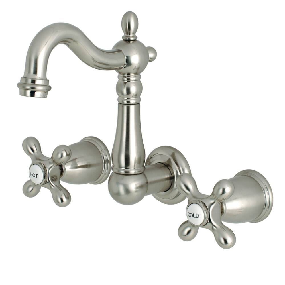 Kingston Brass Heritage 1.2 GPM Wall Mounted Bathroom Faucet with