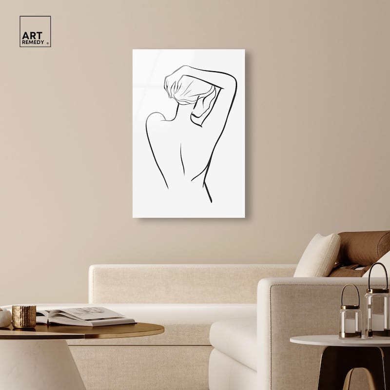 Woman in Contour Acrylic by Art Remedy, Ready to Hang