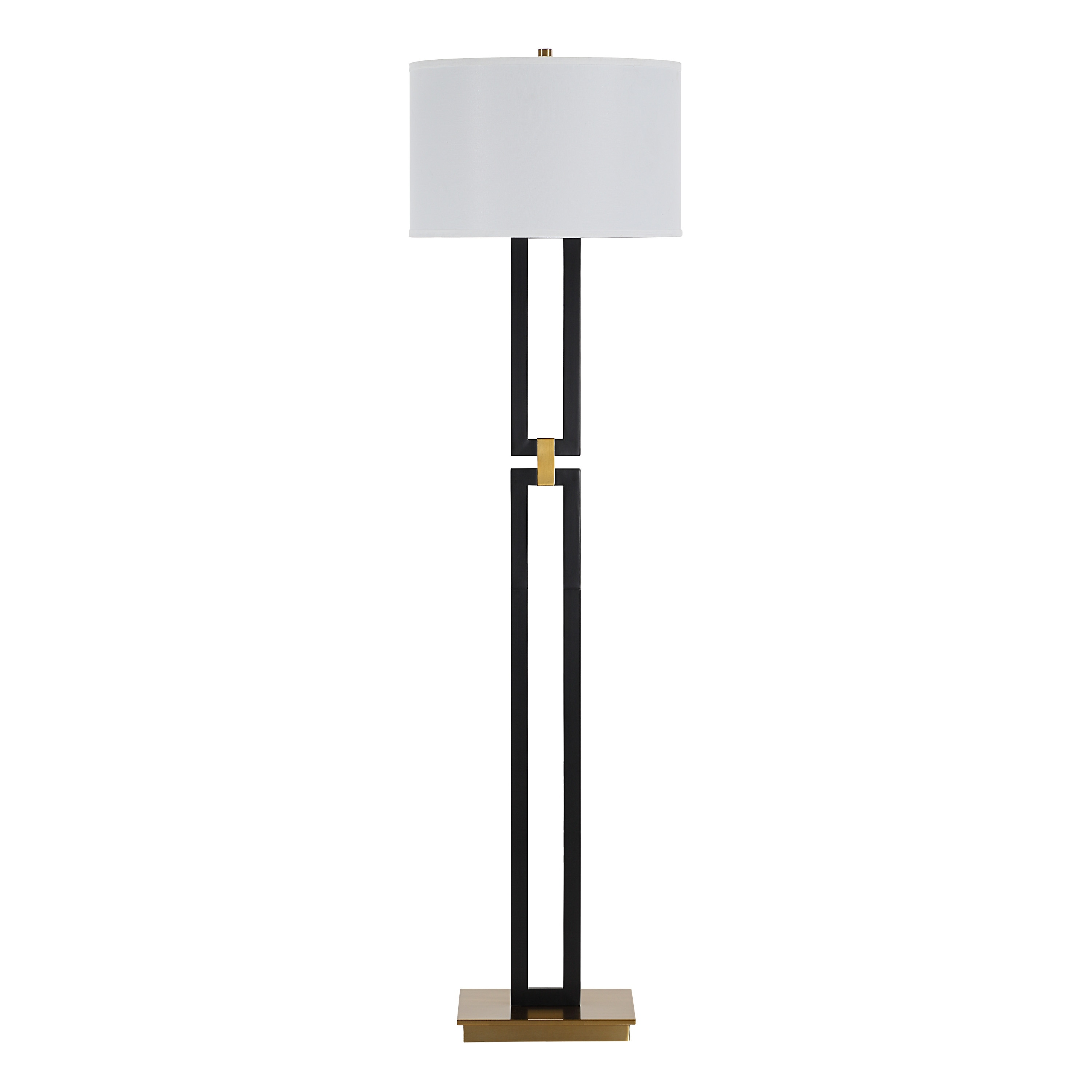 Everren Theo 64.5" Height Floor Lamps, Matte Black - Matte Black