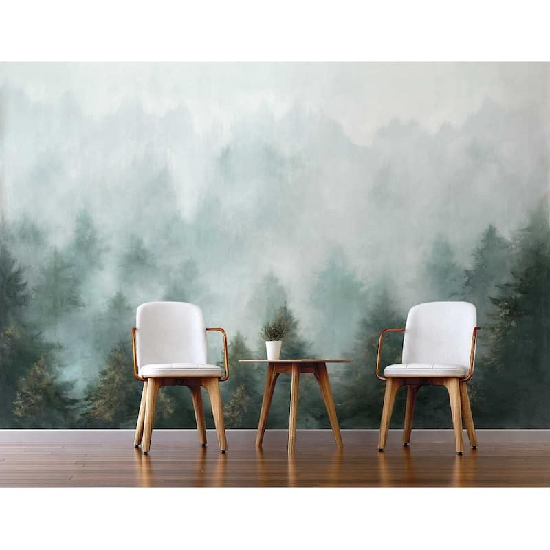 NextWall Daybreak Forest Peel and Stick Wall Mural