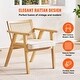 preview thumbnail 2 of 9, Mid-Century PE Rattan Accent Chair Solid Wood Frame - 25.20" x 26.38" x 30.31"