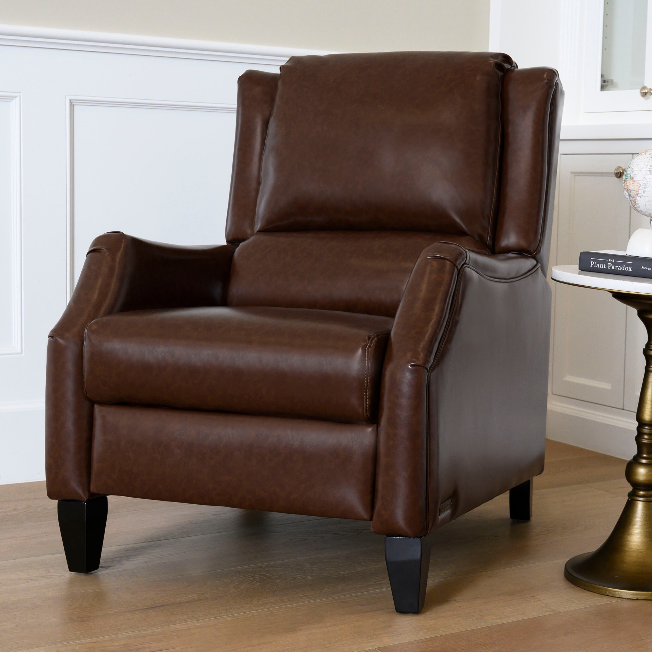 Abbyson Dixon Faux Leather Pushback Recliner Overstock 30690106