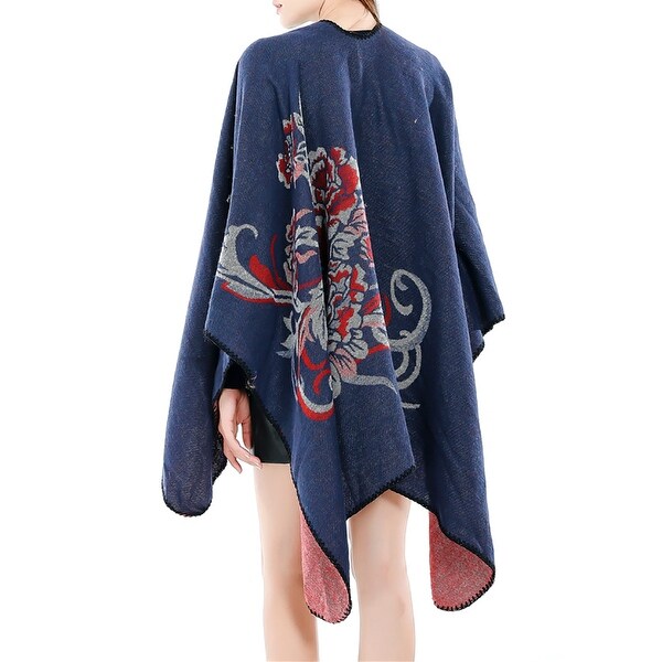 sweater shawl with sleeves