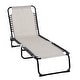 preview thumbnail 20 of 34, Outsunny Folding Chaise Lounge Chair Portable Lightweight Reclining Garden Sun Lounger with 4-Position Adjustable Backrest