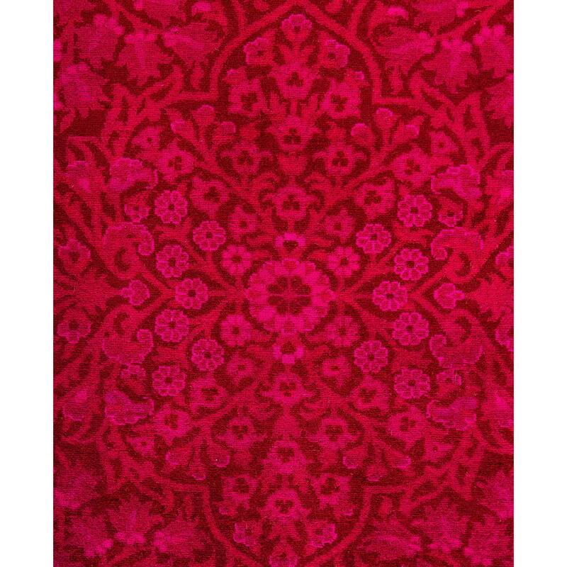 Overdyed One-of-a-Kind Hand-Knotted Area Rug - Pink - 4' 9" x 10' 2"
