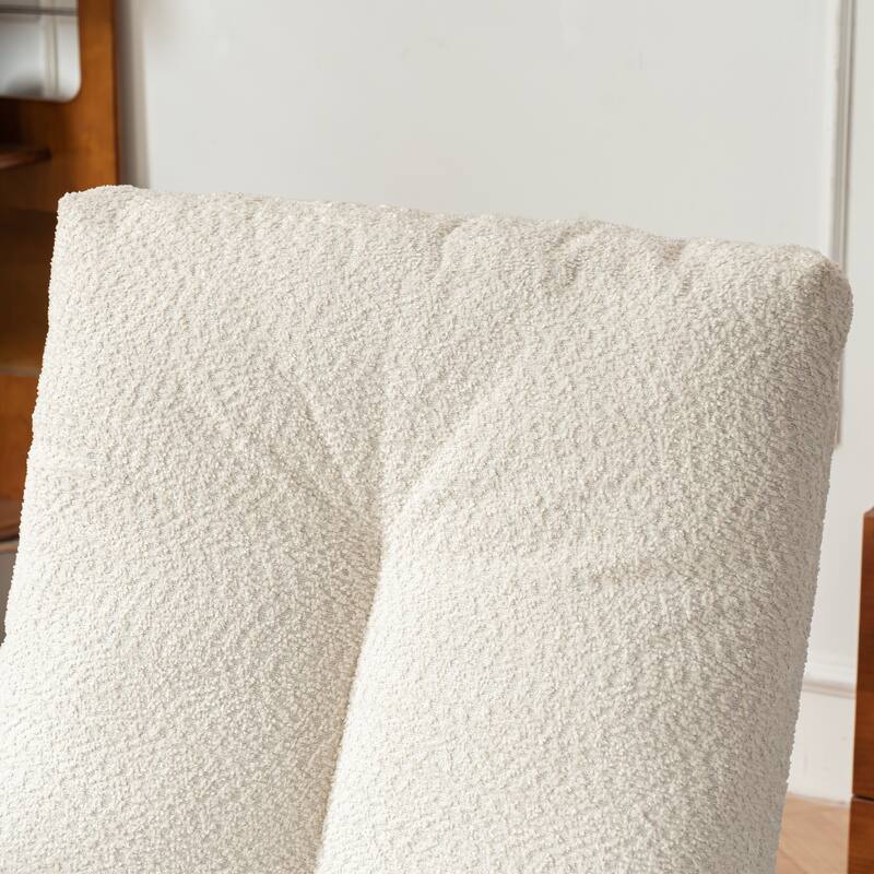 High-Back Rocker Chair with Footrest & Storage