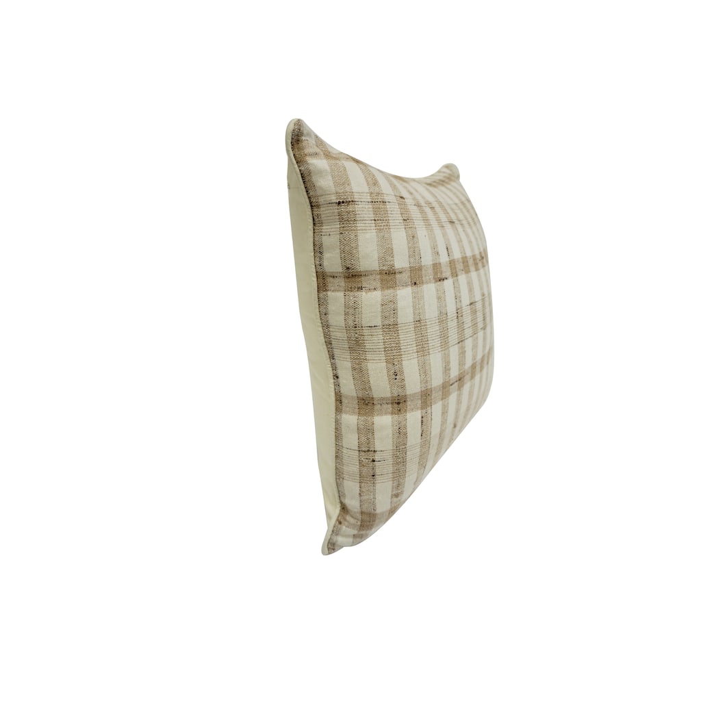 Home&Manor Kermin Vintage Raw Silk Pillow 18"