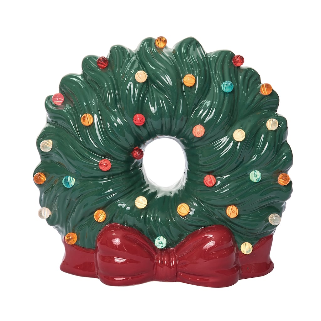 Transpac 10.5 in. Holiday Wreath