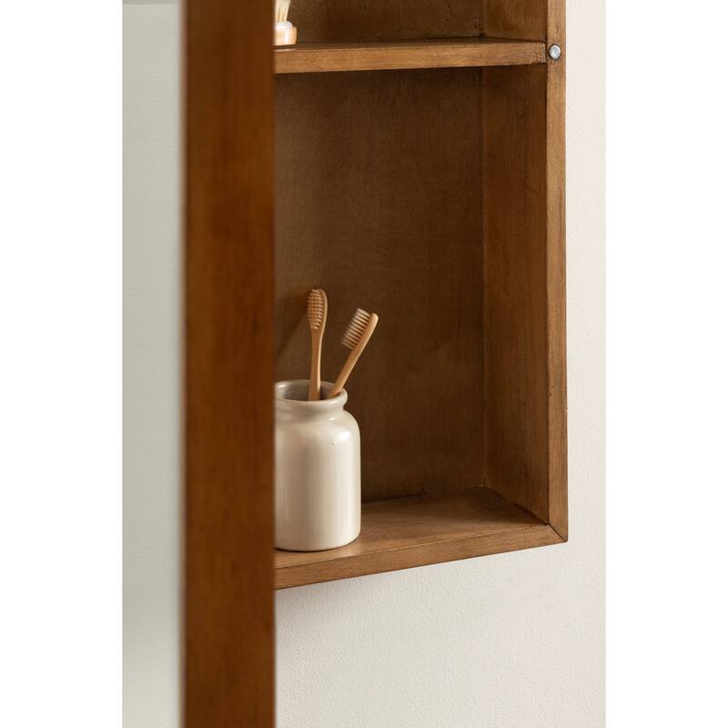 Kate and Laurel Hatherleigh Arch Mirror Vanity Cabinet - 20x6x30