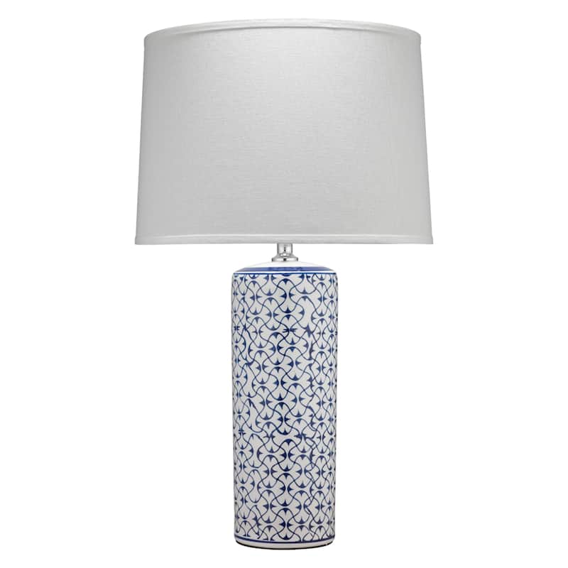 Alden Décor Elouise Ceramic Table Lamp, Blue