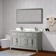 preview thumbnail 5 of 33, Vanity Art 60" Double Sink Bathroom Vanity Set with Engineered Marble Top and Free Mirror