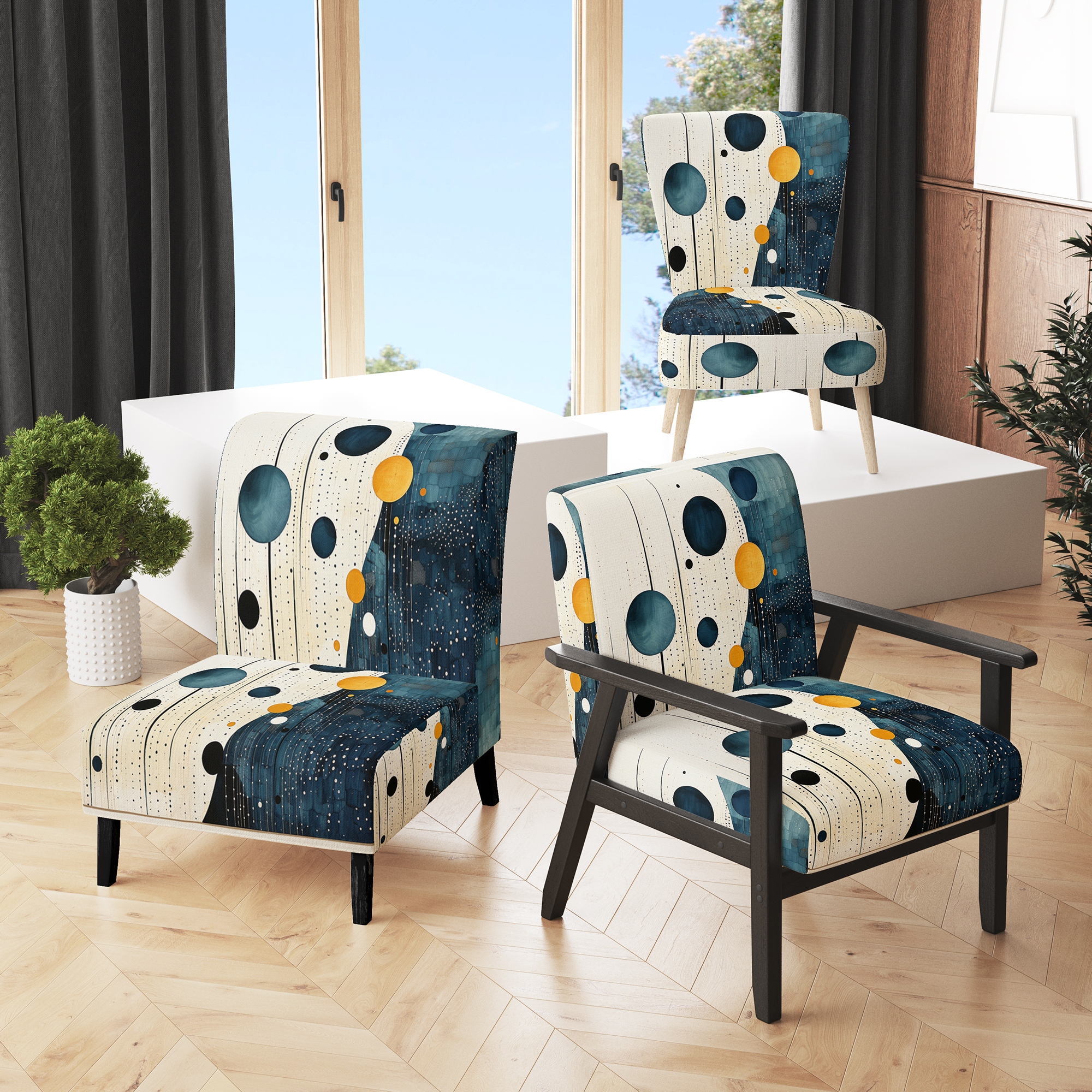 Green DESIGN ART Accent Chairs - Bed Bath & Beyond