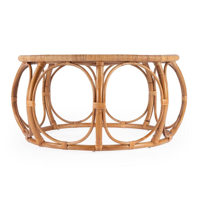 Savannah Woven Rattan Round Coffee Table
