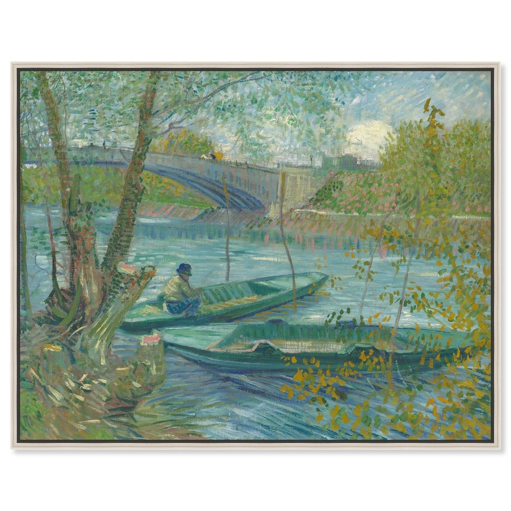 Fishing in Spring Canvas by Art Remedy
